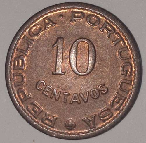 1961 - 10 CENTAVOS COIN - MOZAMBIQUE - (Bronze)